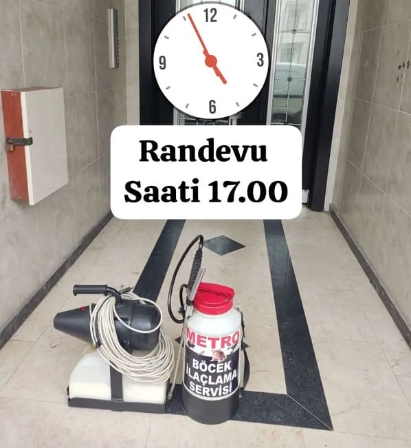 Metro Böcek İlaçlama Randevu Uygulaması 29